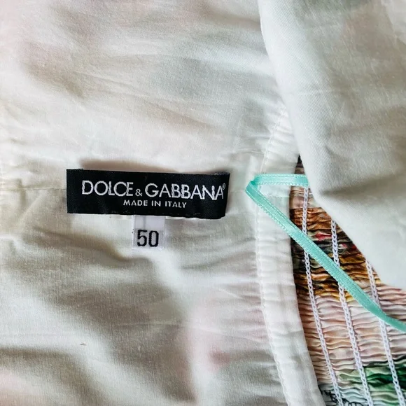 Dolce & Gabanna Floral V-Neck Cotton Sundress - Picture 10 of 14